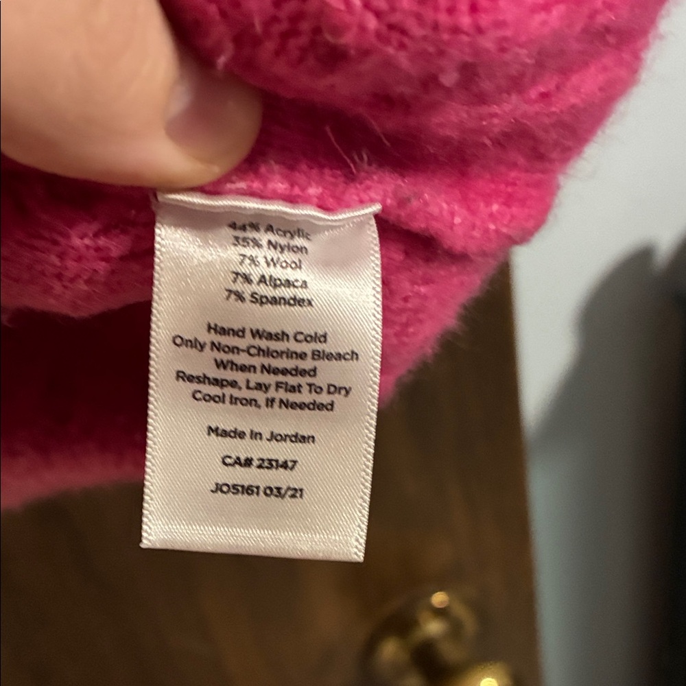 Talbots Vibrant Pink Button-Up Cardigan - Picture 5 of 6